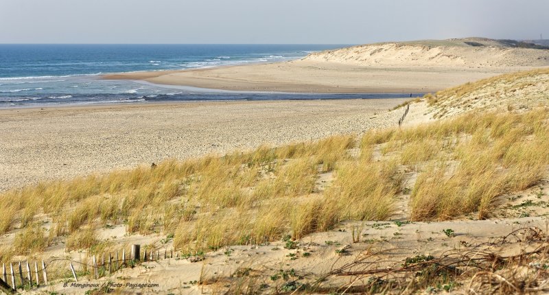 L'embouchure du courant d'Huchet
Moliets-et-Maâ, Côte landaise
Mots-clés: sable dune plage riviere landes