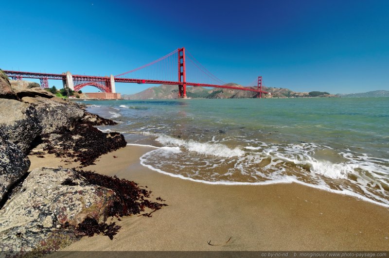 La plage au pied du Golden Gate bridge
San Francisco, Californie, USA
Mots-clés: USA etats-unis californie ocean pacifique categ_pont san-francisco categ_ete