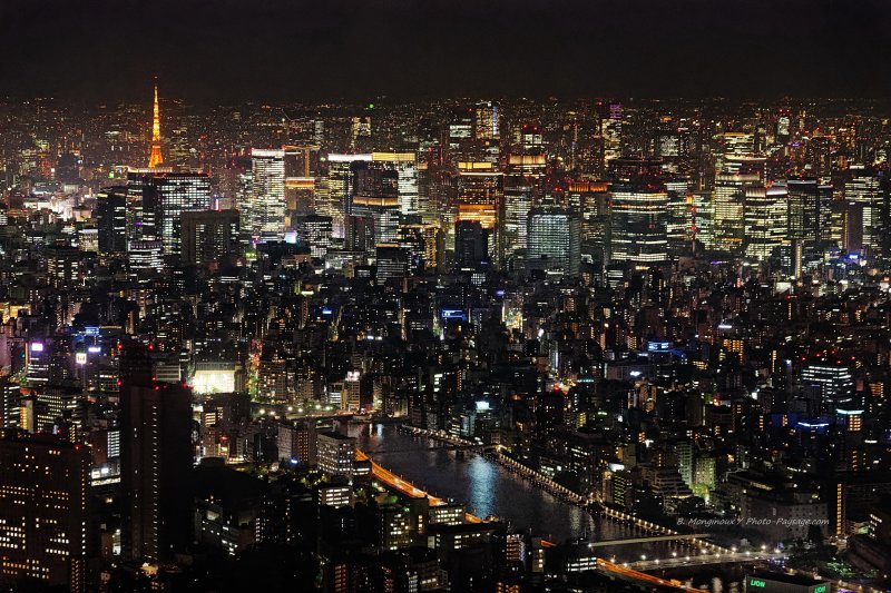 Tokyo by night
Au premier plan, le fleuve Sumida.
Mots-clés: fleuve