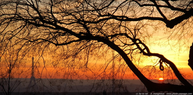 Les Plus Beaux Paysages Urbains Coucher De Soleil à Paris