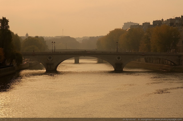le pont Louis-Philippe
Pont reliant la rive droite à  l'à®le St Louis.
Paris, France
Mots-clés: paris la_seine fleuve les_ponts_de_paris brume