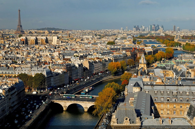 La Tour Eiffel
vue depuis Notre Dame
Paris, France
Mots-clés: les_ponts_de_paris tour_eiffel monument la_seine automne paysage_urbain fleuve