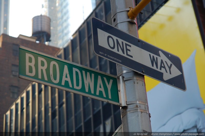 Broadway / One Way >>>
New York, USA
Mots-clés: usa etats-unis new-york manhattan broadway panneaux_de_signalisation_ny
