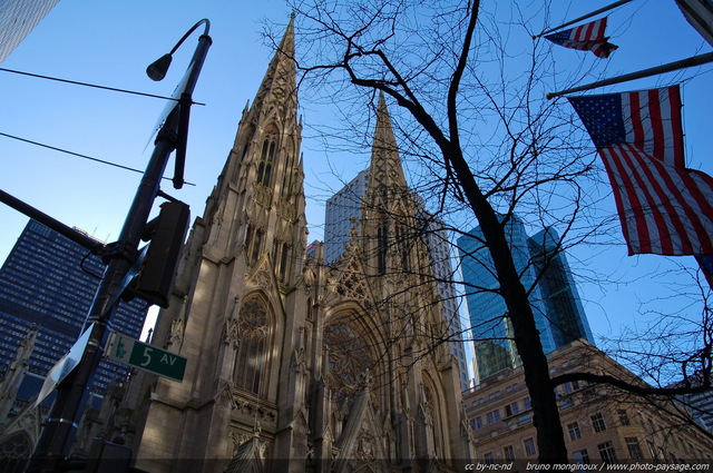La cathédrale Saint-Patrick de New York
Cette cathédrale a été construite entre 1853 et 1878. Ses flèches culminent à  101 mètres. 5Â° Avenue, Manhattan midtown. New York, USA
Mots-clés: usa etats-unis monument new-york eglise cathedrale saint-patrick manhattan