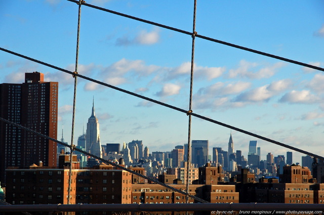 Midtown Manhattan
Vus depuis le pont de Brooklyn. De gauche à  droite : L'empire State Building, et le Chrysler Building. New York, USA
Mots-clés: usa etats-unis monument new-york gratte-ciel manhattan empire_state_building chrysler-building tour building pont-de-brooklyn