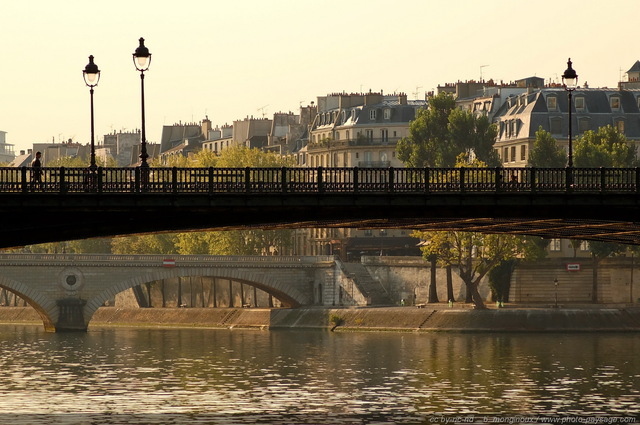 Le Pont d'Arcole
En arrière plan : l'île St Louis
et le pont Louis Philippe
Paris, France
Mots-clés: la_seine lampadaires fleuve les_ponts_de_paris paris rive paysage_urbain quai rive_droite voie_georges_pompidou