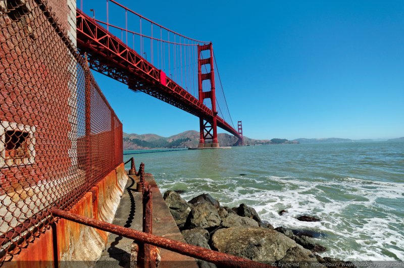 Au pied du Golden Gate bridge
San Francisco, Californie, USA
Mots-clés: USA etats-unis californie ocean pacifique categ_pont san-francisco