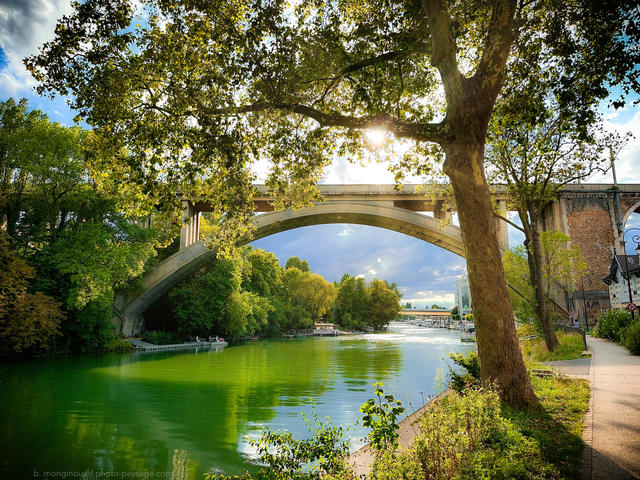  Balade de fin de journée sur les bords de Marne
Le Perreux-sur-Marne 
Mots-clés: Categ_pont Riviere_marne platane sentier categ_ete