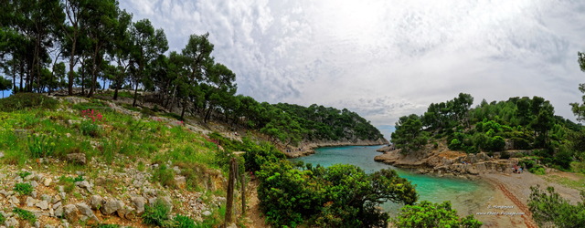 Calanque de Port Pin, vue panoramique
[Littoral de Provence, entre Cassis et Marseille :
Le Parc National des Calanques]
Mots-clés: photo_panoramique calanques categ_ete alep