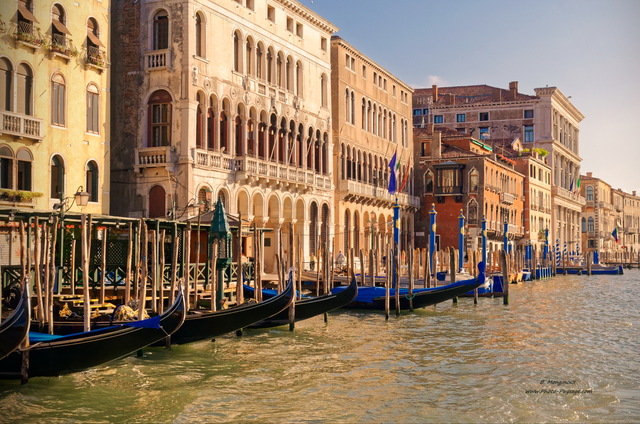 Des gondoles amarrées le long du grand canal de Venise
[Voyage à Venise, Italie]
Mots-clés: venise italie monument bateau gondole unesco_patrimoine_mondial canal cite_des_doges