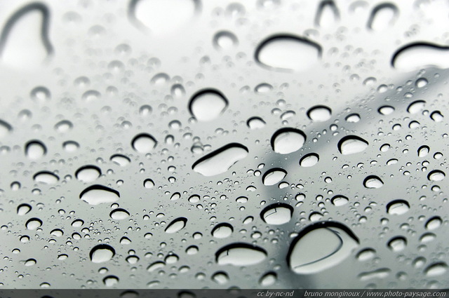 Gouttes de pluie -04
Des gouttes de pluie photographiées sous une vitre lors d'une grosse averse.
Mots-clés: pluie goutte vitre transparence