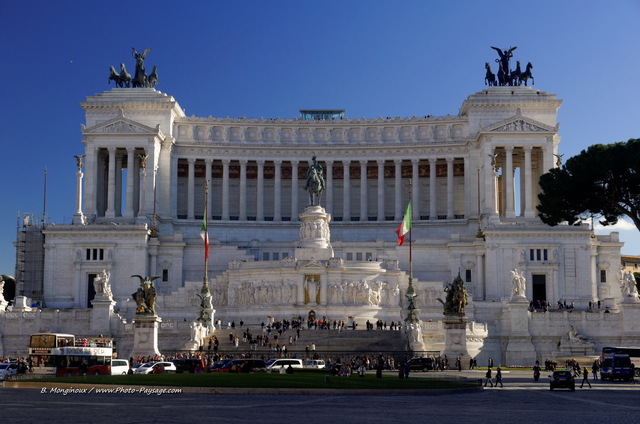 Monument à  Victor Emmanuel II 
Piazza Venezia, Rome, Italie
Mots-clés: rome italie monument