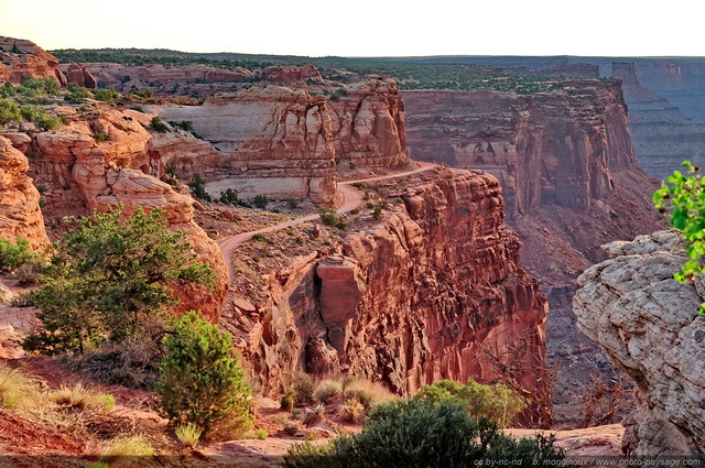 La Shafer Canyon road sur une corniche au bord de la falaise
Parc National de Canyonlands, Utah, USA
Mots-clés: canyonlands utah usa desert chemin corniche montagne_usa