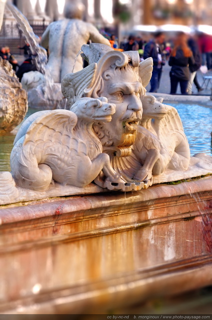 Un détail de la fontaine du Maure sur la Place Navone
Piazza Navona, Rome, Italie
Mots-clés: rome italie monument fontaine