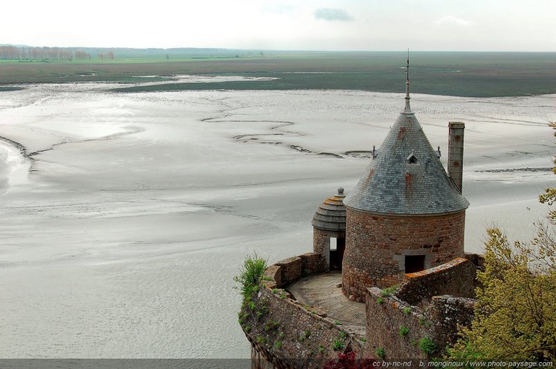 Une tour qui surplombe la baie du Mont Saint Michel
Mots-clés: bretagne normandie monument rempart