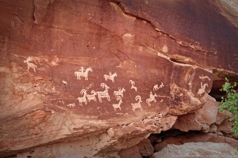 Ute Rock Art, pétroglyphes amérindiens
Arches National Park, Utah, USA
Mots-clés: utah usa petroglyphe