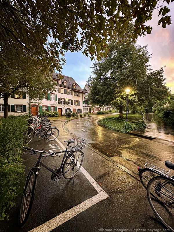 Vélos dans une rue de Bâle un soir après la pluie
Bâle (Basel), Suisse
Mots-clés: Lampadaire velo route pluie cadrage_vertical les_plus_belles_images_de_ville