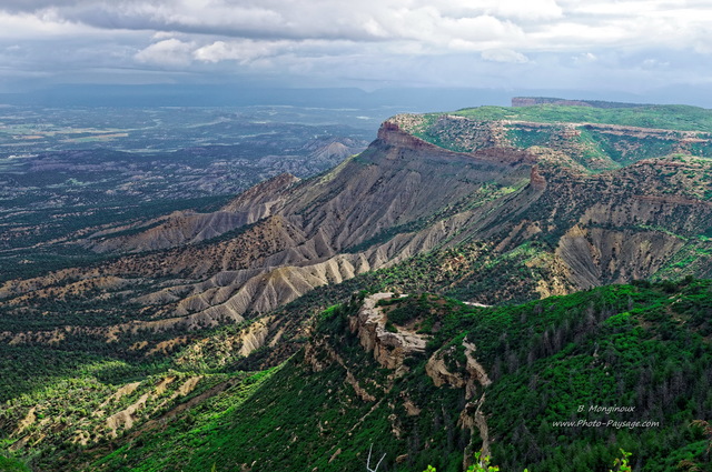 Vue sur les plaines du Colorado depuis le parc national de Mesa Verde
Parc national de Mesa Verde, Colorado, USA
Mots-clés: etat_colorado usa categ_ete montagne_usa foret_usa