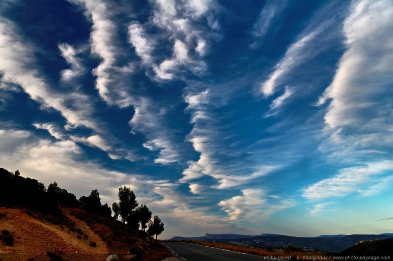 Ciel provençal vu depuis la route des crêtes.
Cap Canaille, Cassis.
Mots-clés: ciel couleur_bleu nuage provence cap-canaille route crete calanques